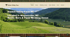 Desktop Screenshot of hiddenvalleyfarmnc.com